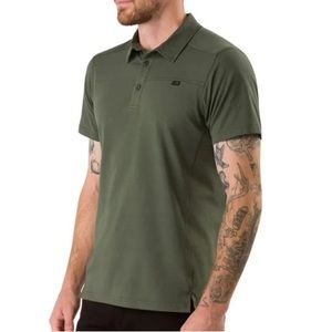 Arcteryx Men’s Olive Green Captive S/S Polo Shirt. Sz L
